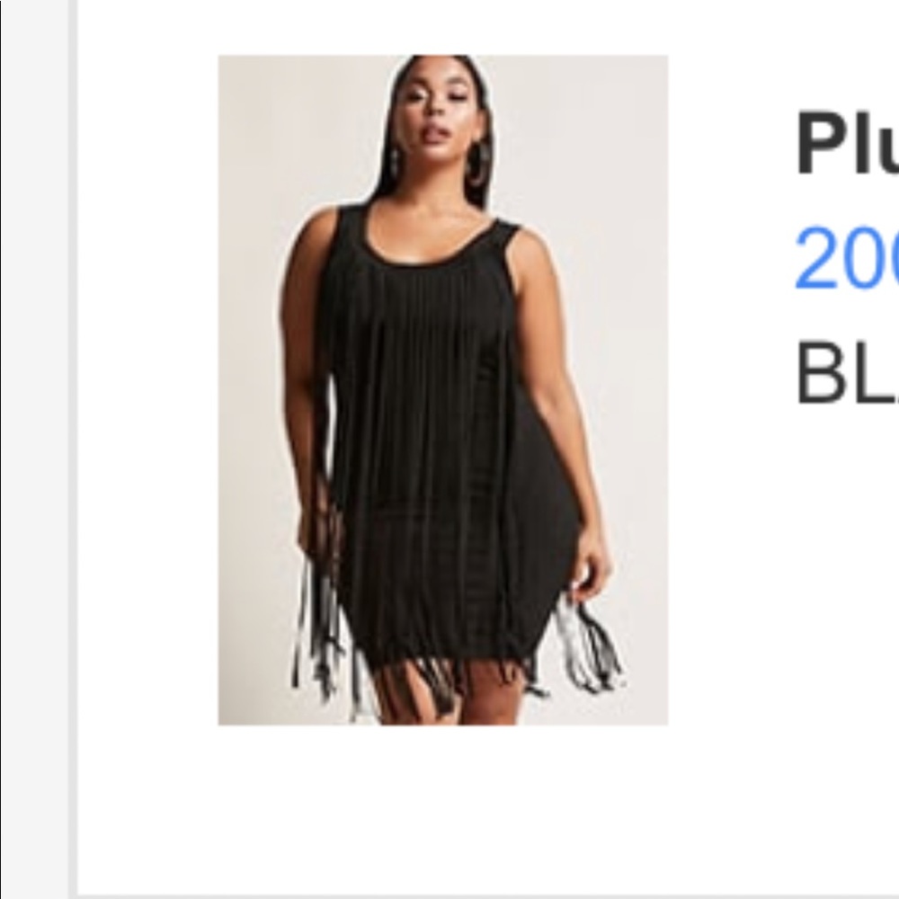 Fringe body con dress - forever 21